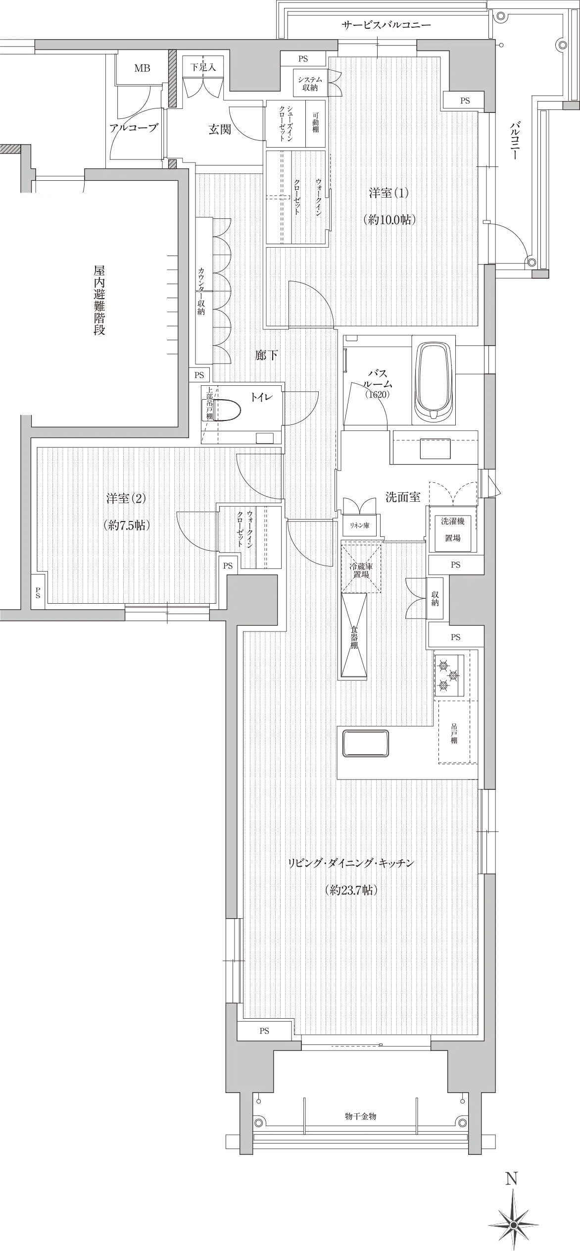Aタイプの間取り図